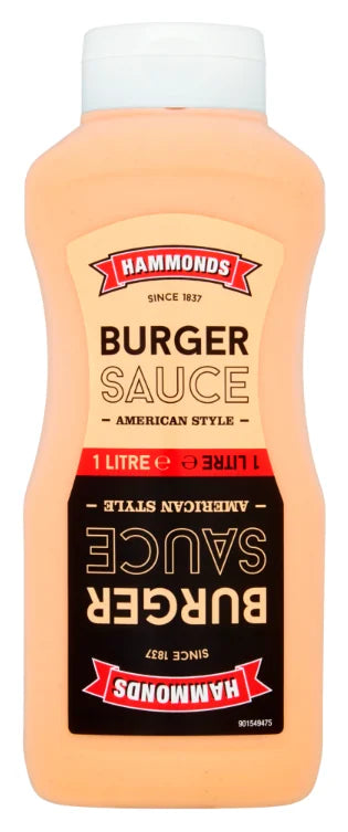 Hammonds Burger Sauce 1L ** Expiry Aug 2024**