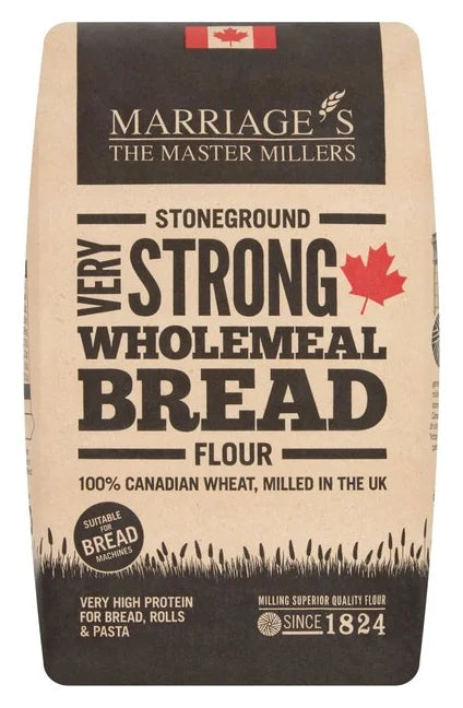 Marriages Millers Very Strong Wholemeal 100% Canadian 1.5kg **Expiry Sep 2024**