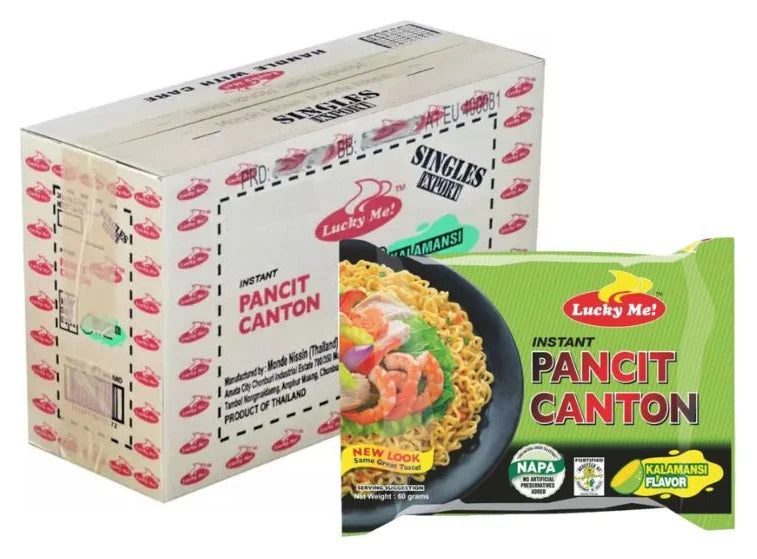 Lucky Me Pancit Canton Kalamansi Instant Noodles 60G (Case of 72)