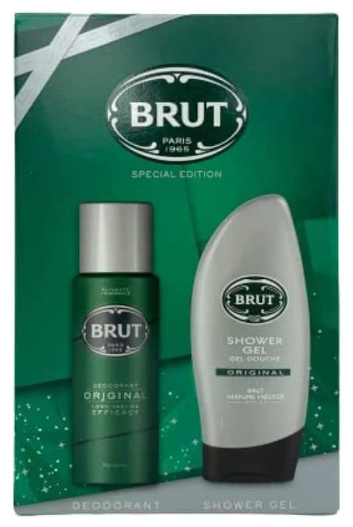 Brut Set Original 2PC (200ml Deodorant Spray & 250ML Shower Gel)