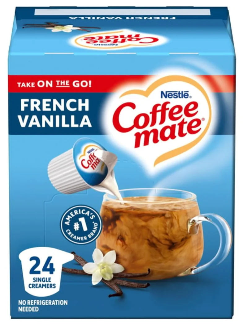 Coffee Mate French Vanilla Single Serve Creamer 24s **Expiry Jun 2025**