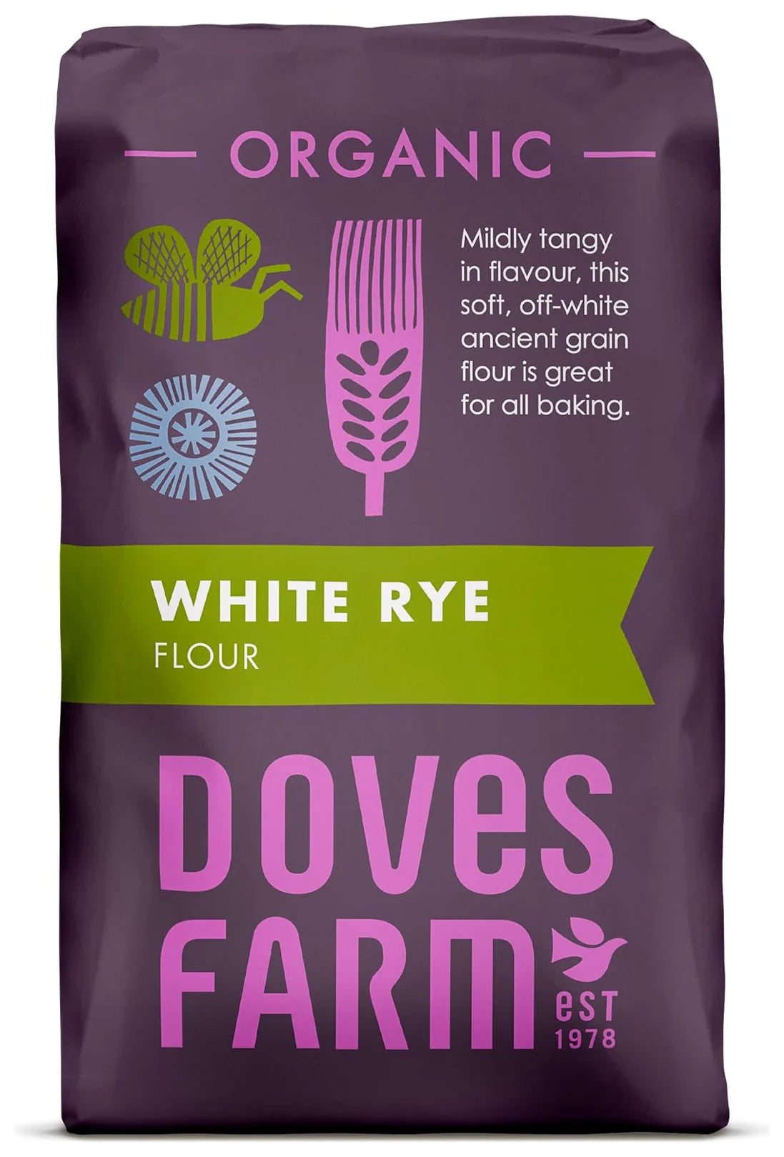 Doves Farm Organic White Rye Flour 1KG