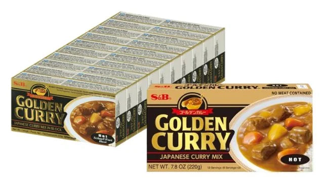 S&B Golden Curry Hot 220G (Case of 20)