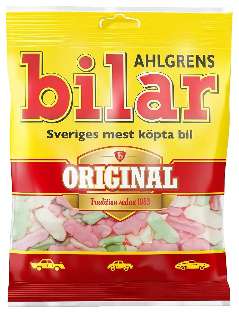 Ahlgrens Bilar Original Fruity Marshmallow Sweets 125G