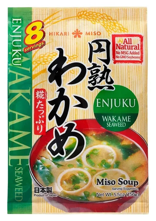 Hikari Instant Miso Soup with Seaweed -Enjuku Wakame 8pc **Expiry Nov 2024**