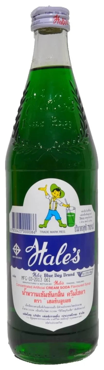 Hales Blue Boy Cream Soda Syrup 710ml **Expiry Nov 2024**