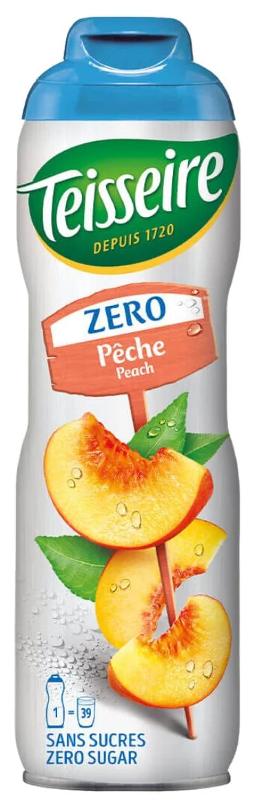 Teisseire Peach Syrup Cordial Sugarfree 60cl