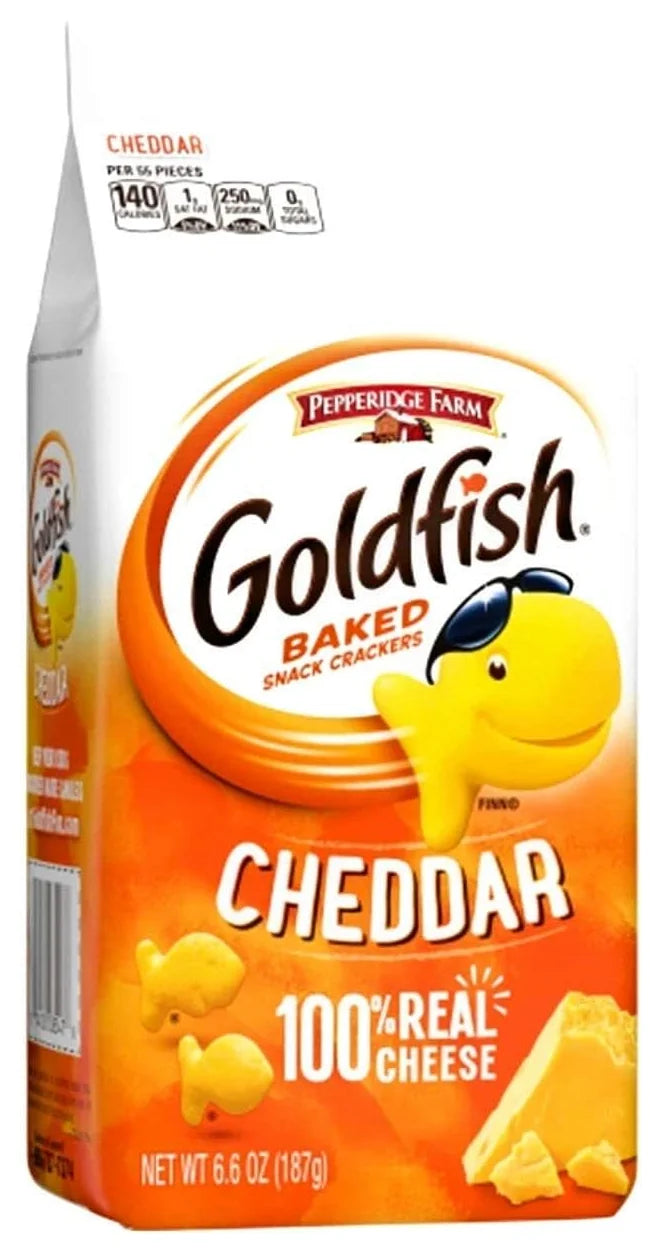 Goldfish Crackers Cheddar 187G (Case of 24)