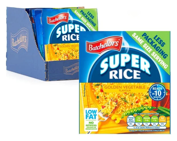 Batchelors Super Rice Golden Vegetable Flavour 90G (Case of 11)