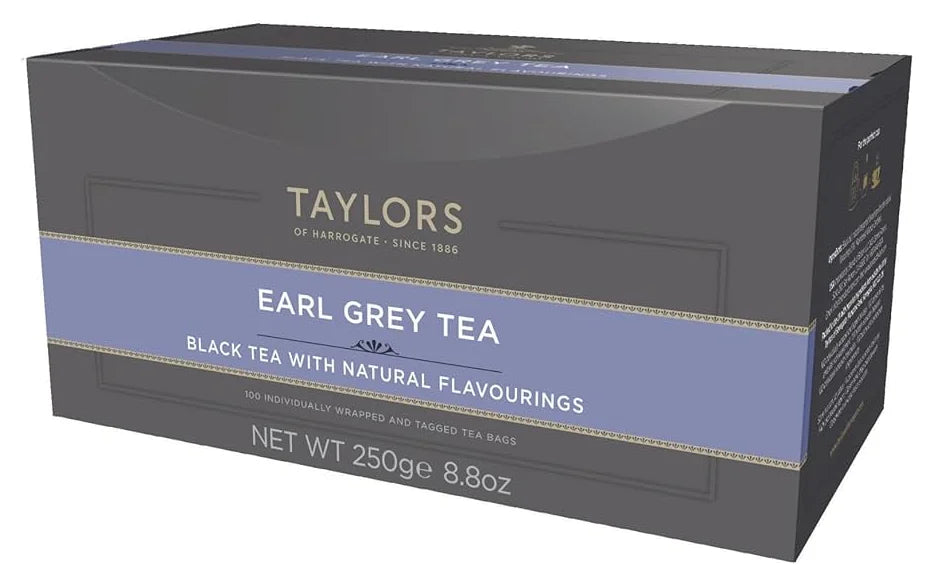 Taylors Of Harrogate Earl Grey Tea Bags 100s (250G) **Damaged**