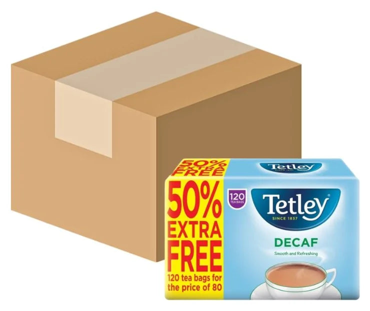 Tetley Tea Bags Decaf 120s (Case of 6)