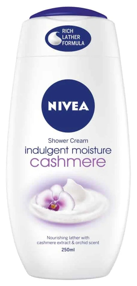 Nivea Shower Cream Cashmere&Cotton Seed 250ML (Case of 6)