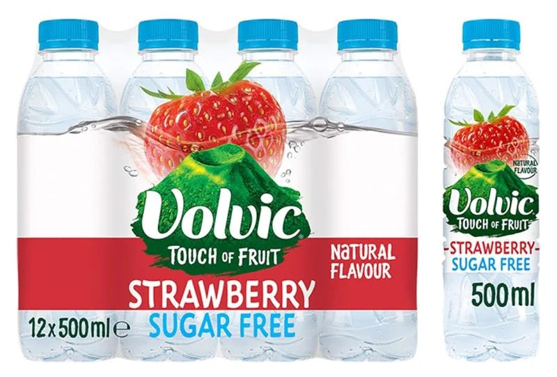 Volvic Touch of Fruit Strawberry Sugar Free 500ML (Case of 12)