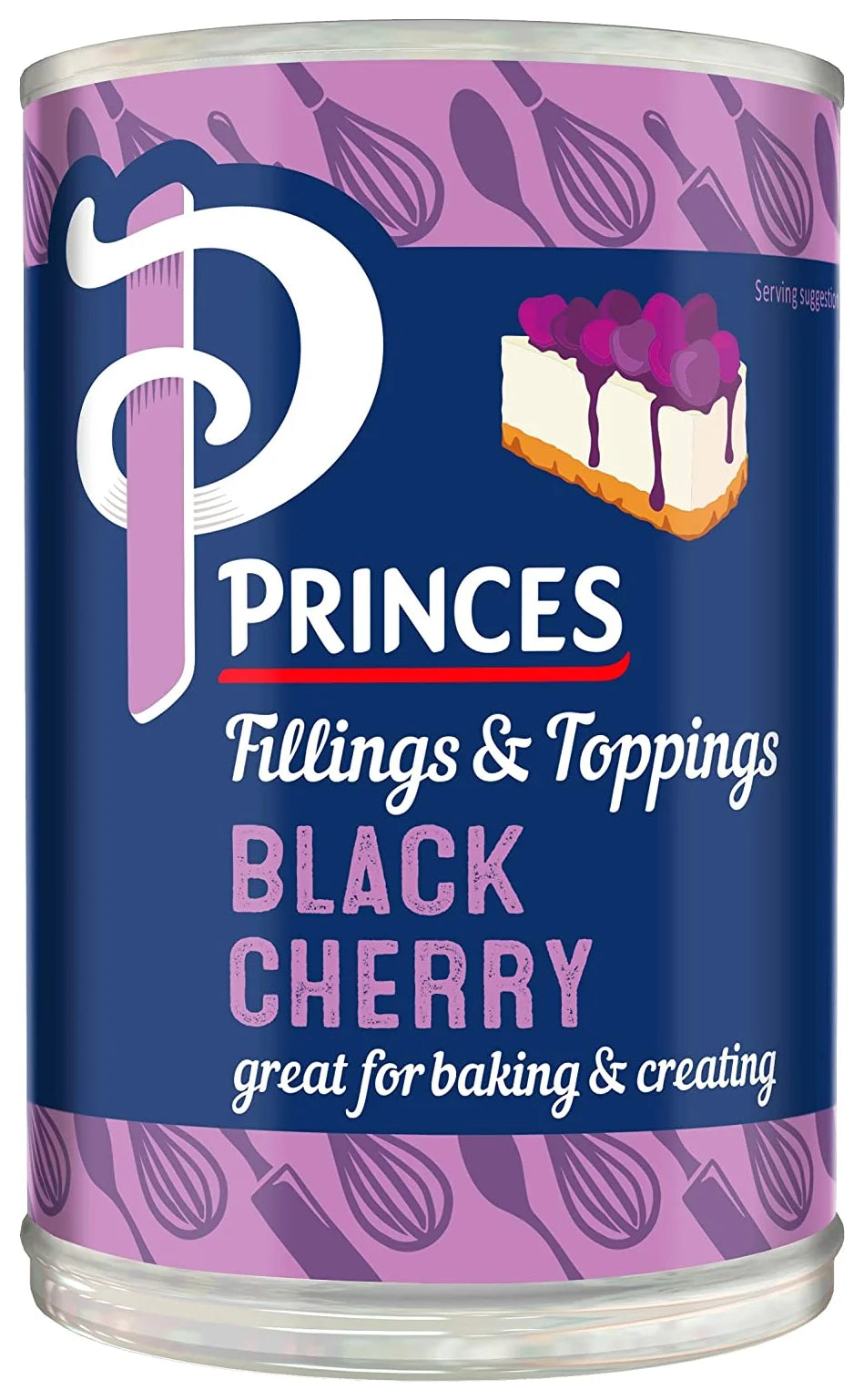 Princes Black Cherry Fruit Filling Tin 410G (Case of 6)