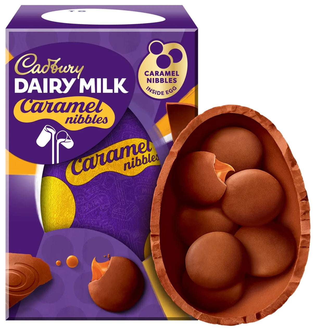 Easter Egg Bundle 2025 – Cadbury Caramel Nibbles 96g, Freddo 96g & White Buttons 98g