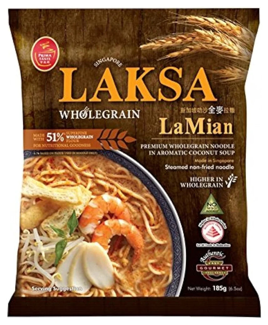Prima Taste Wholegrain Laksa La Mian 185G **Expiry May 2025**