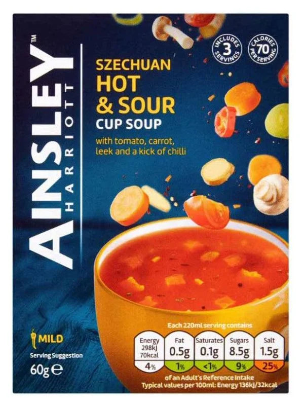 Ainsley Harriott Szechuan Hot & Sour Cup Soup 60G - World Food Shop
