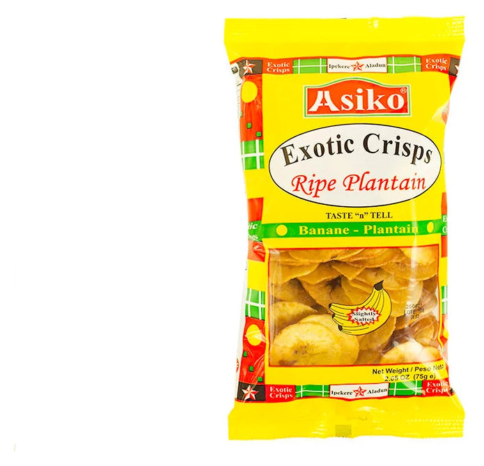 Asiko Plantain Crisps Salted 75G