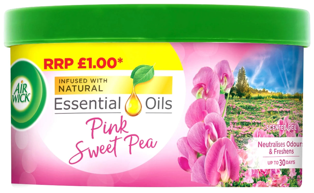 Airwick Scented Gel Pink Sweet Pea 70G
