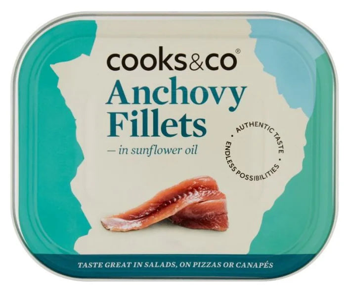 Cooks&Co Anchovy Fillets In Sunflower Oil 365G