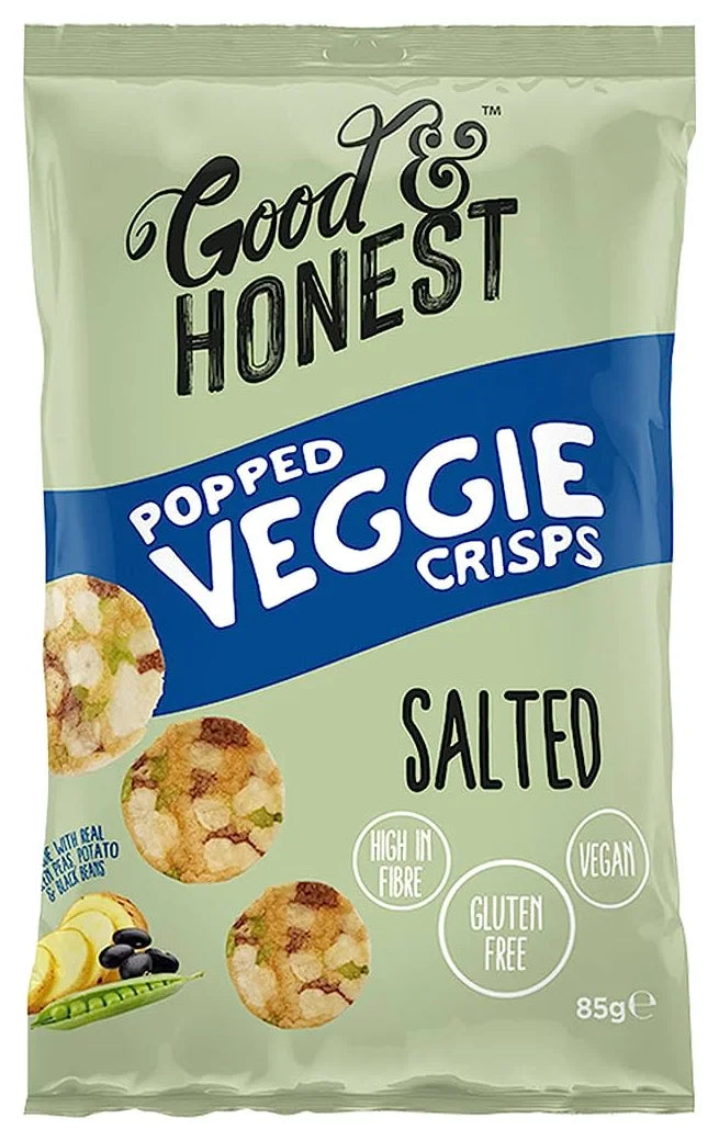 Good & Honest Popped Veggie Chips Salted (85G)
