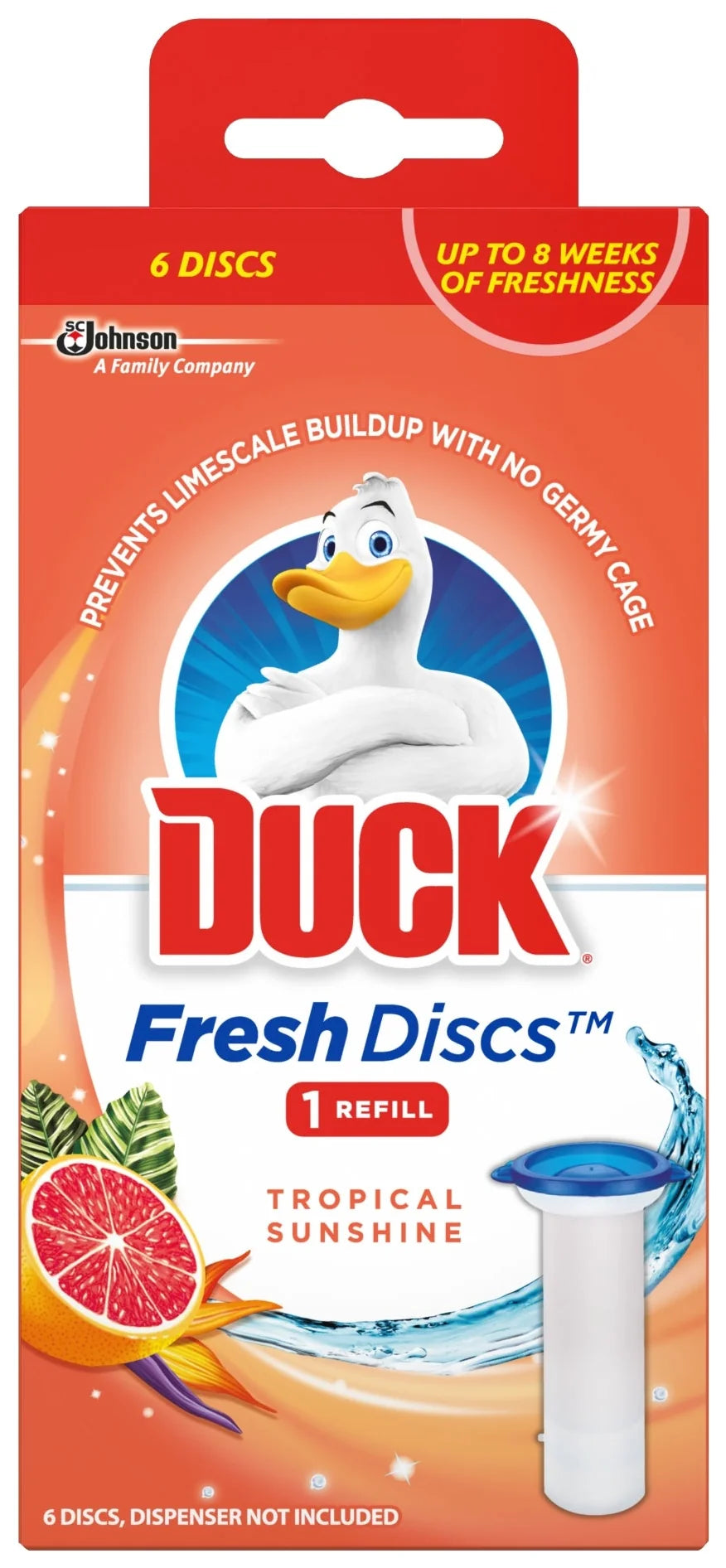 Duck Toilet Fresh Refill Tropical 6 Discs
