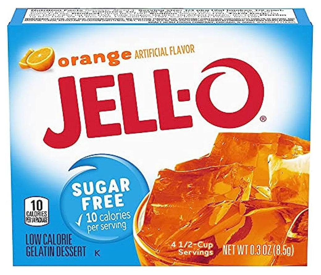 Jell-O Sugar Free Orange Gelatin 0.3oz