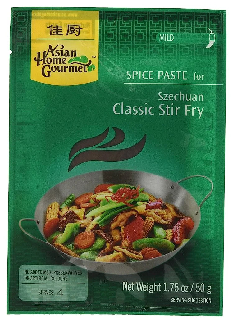Asian Home Gourmet Szechuan Classic Stir Fry Paste 50G