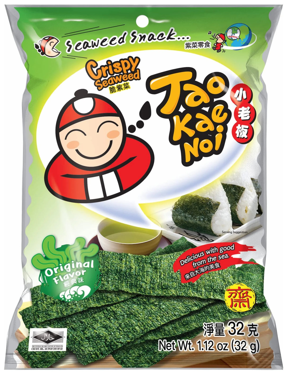 Tao Kae Noi Original Crispy Seaweed 32G