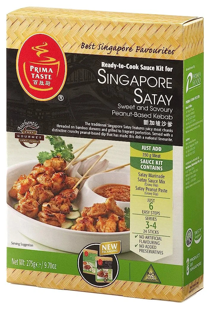 Prima Taste Singapore Satay Retail Pack 275G