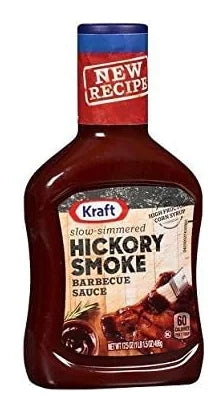 Kraft Slow-Simmered Hickory Smoke Barbeque Sauce & Dip 496G