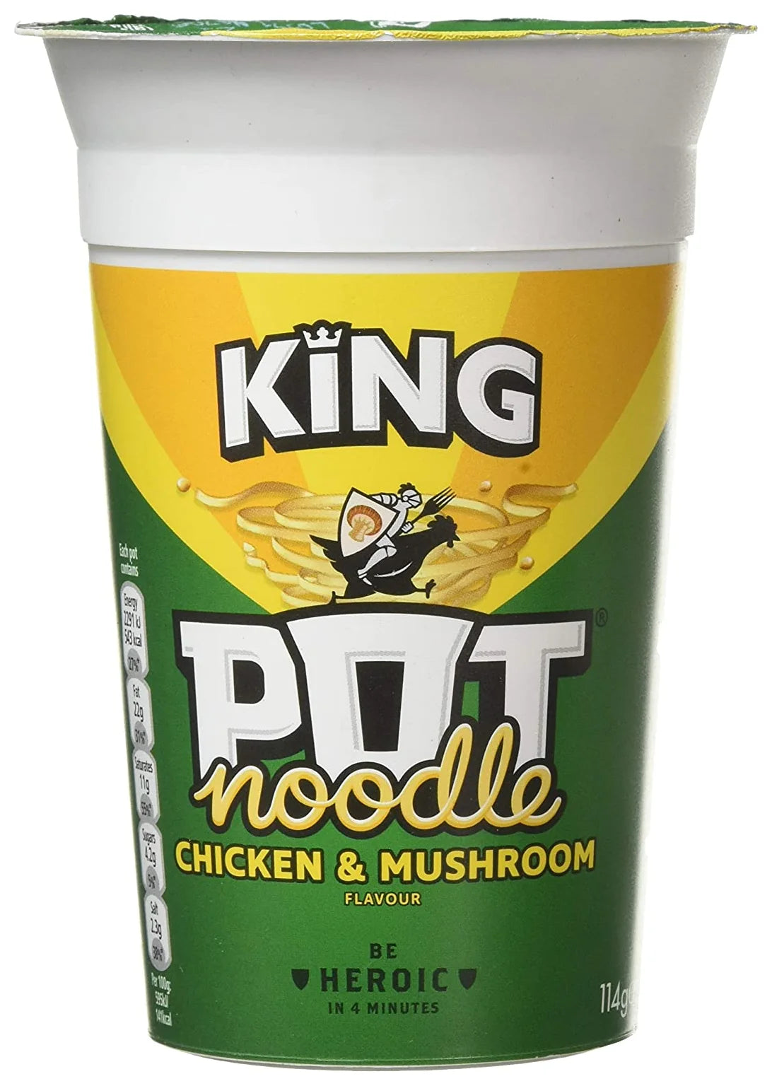 Pot Noodle King Chicken & Mushroom King 114G (Case 12)