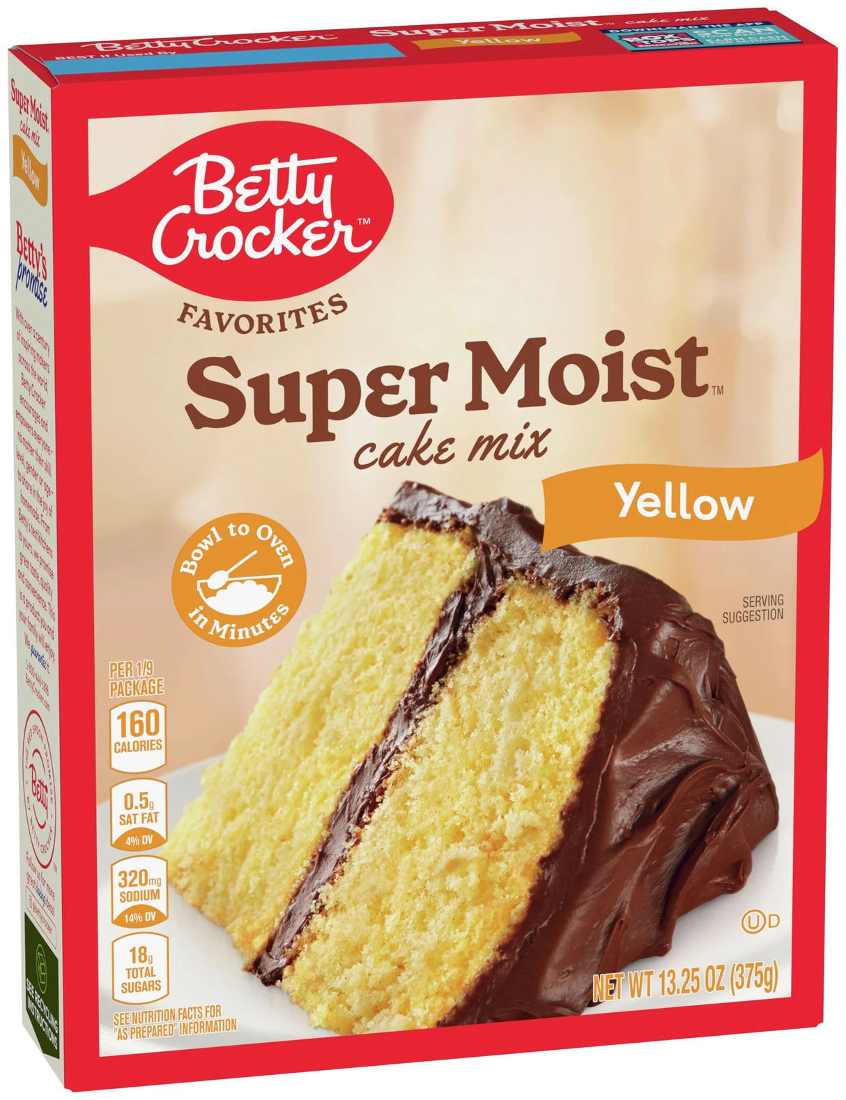 Betty Crocker Favorites Super Moist Cake Mix Yellow 13.25 Oz