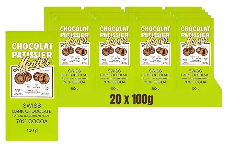 Menier Cooking Chocolate 70 Cocoa 100G (Case 20)
