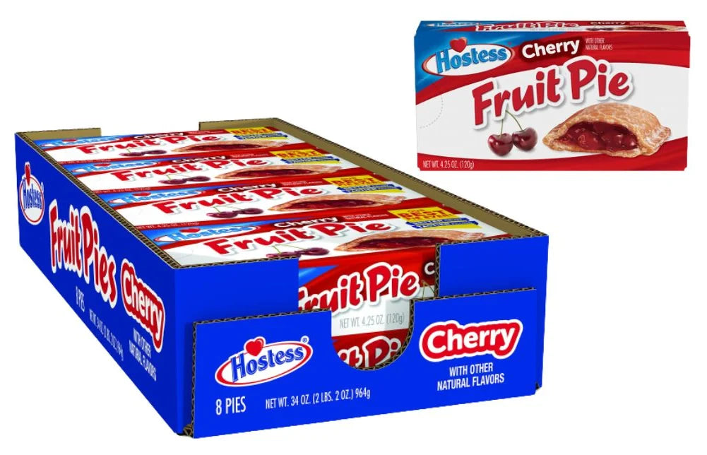Hostess Cherry Fruit Pie 4.25Oz (120G) (Case of 8)