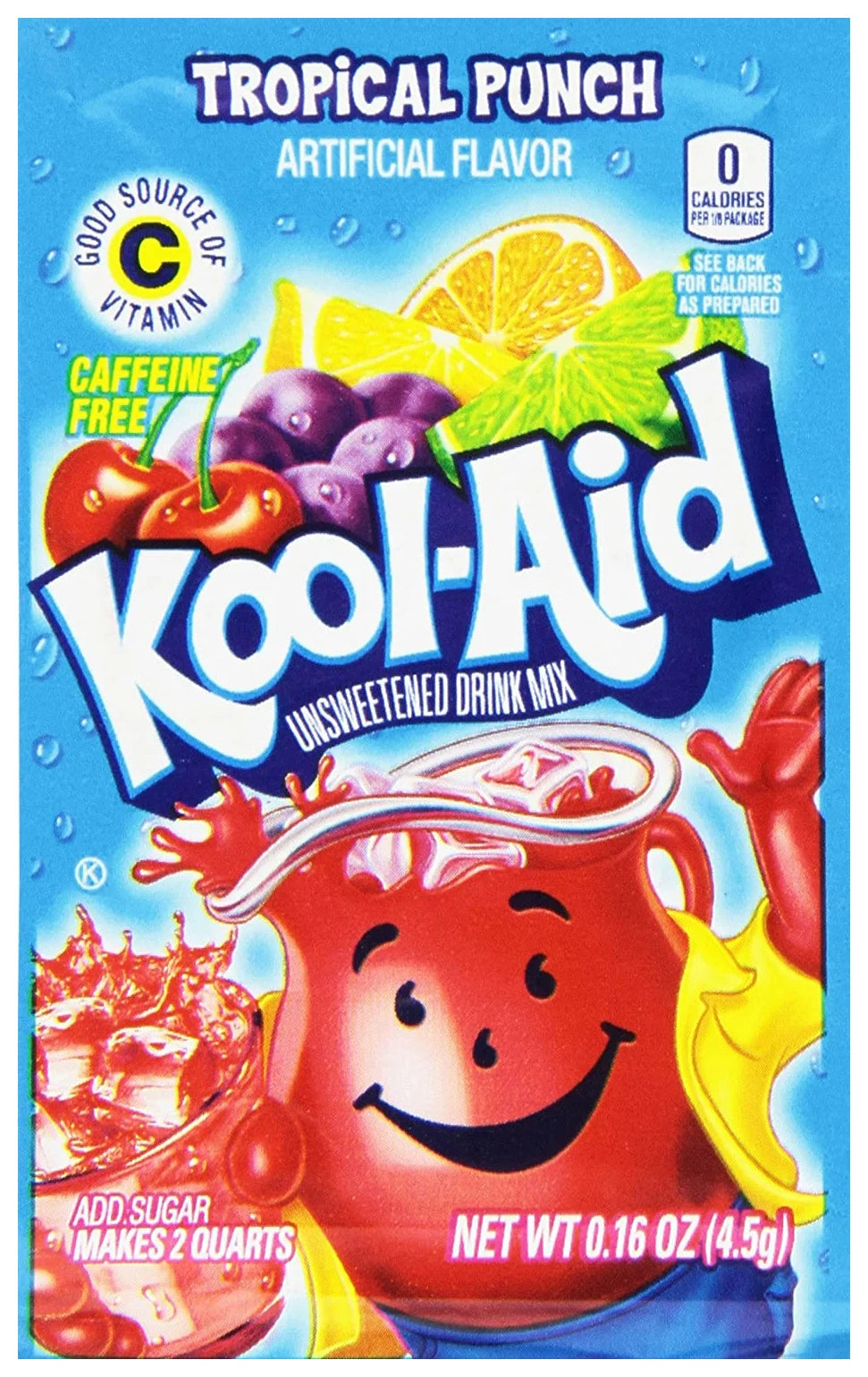 Kool Aid Sachet Tropical Punch 2QT (Case of 48)