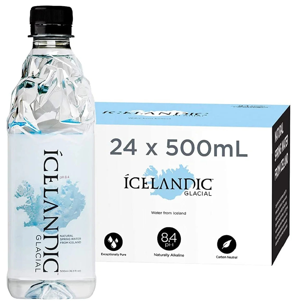 Icelandic Glacial Alkaline Water 500ML (Case of 24)