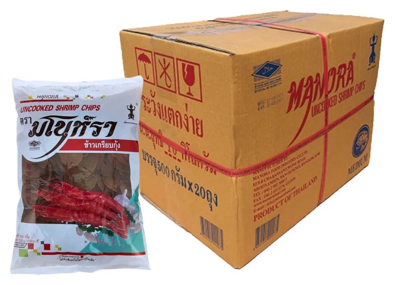 Manora Prawn Crackers 500G (Case of 20)