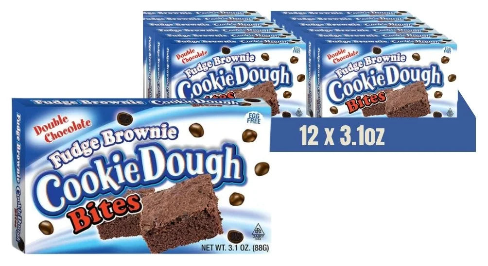 Cookie Dough Bites Fudge Brownie 3.1oz (Case of 12)