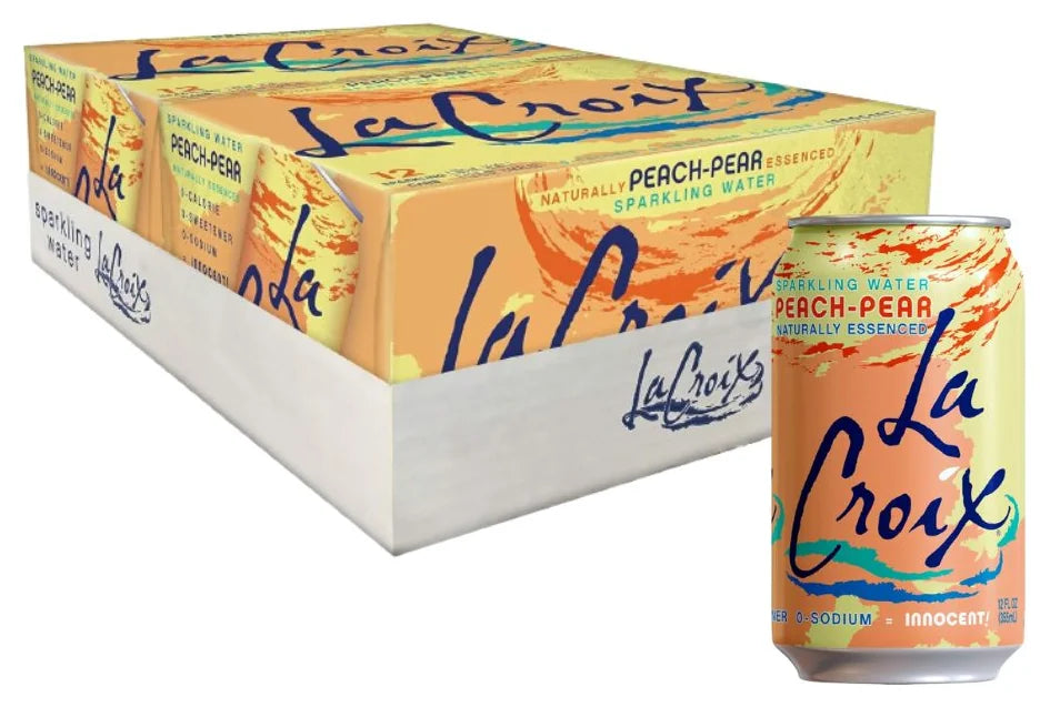 La Croix Peach-Pear Sparkling Water 12oz (Case of 24)