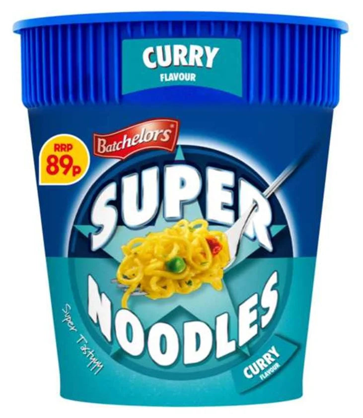Batchelors Super Noodles Pot Mild Curry 75G (Case of 8)