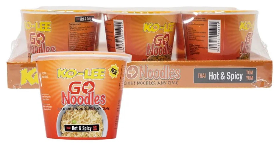 Ko-Lee Hot & Spicy Go Cup Noodles 65G (Case of 6)