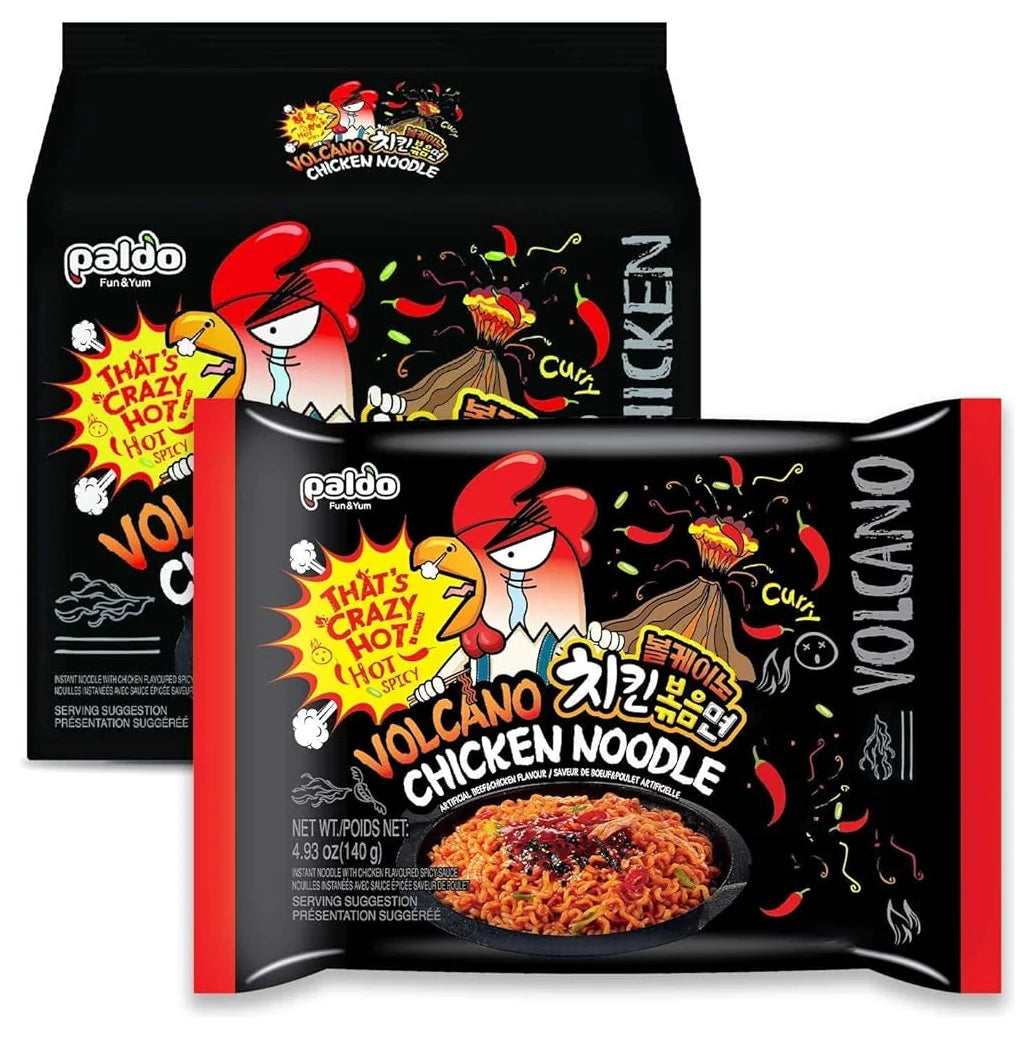 Paldo Volcano Chicken Noodle 140g (Pack of 4)