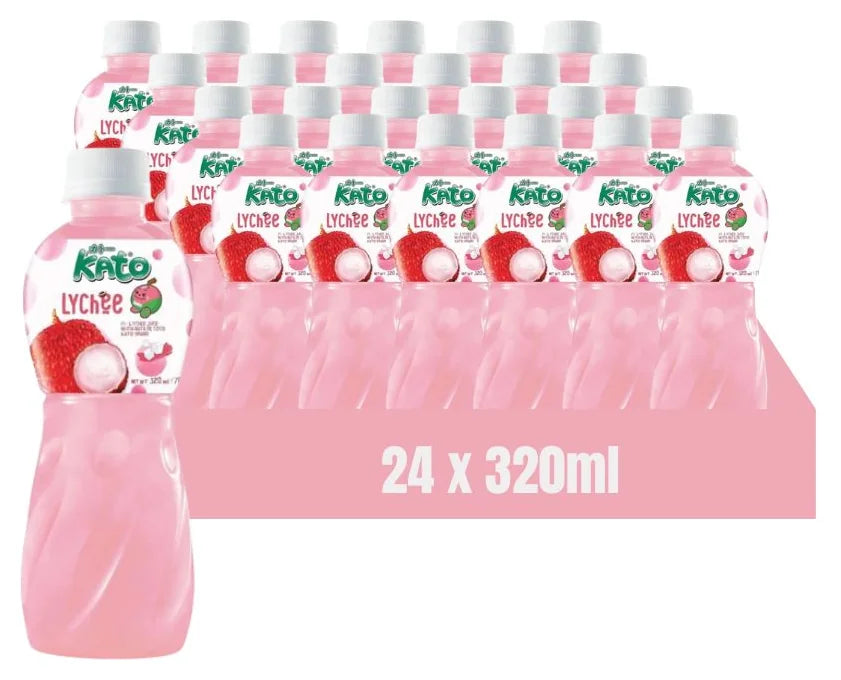 Kato Nata De Coco Lychee Juice 320ml (Case of 24)