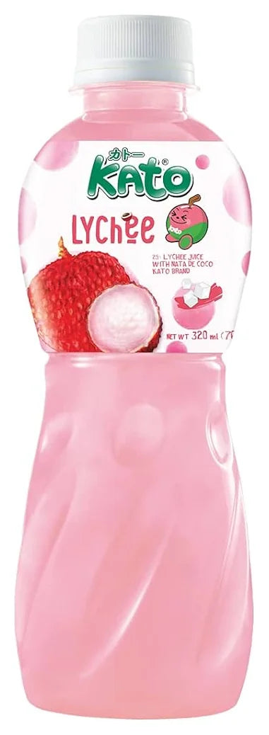 Kato Nata De Coco Lychee Juice 320ml (Case of 24)