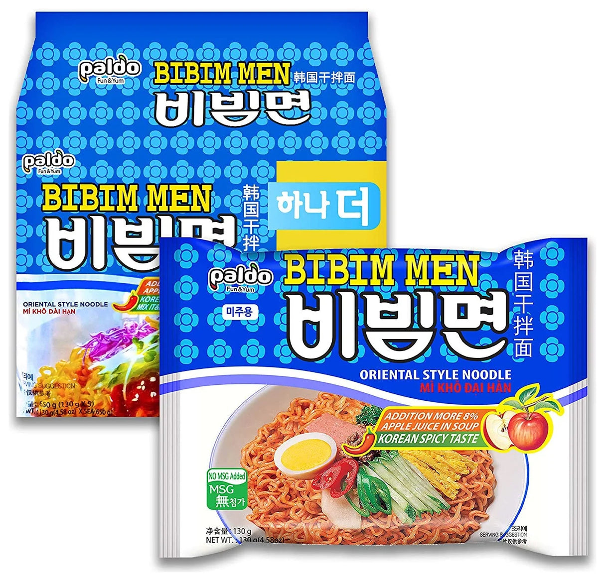 Paldo Bibimmen (Sweet & Spicy Flavour) 130G (Case of 5)