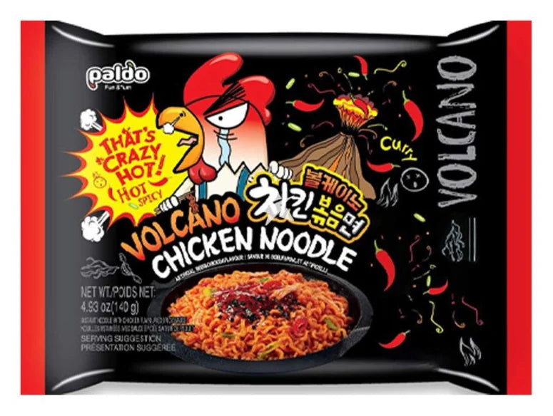 Paldo Volcano Chicken Noodle 140g Fiery Korean Instant Noodles
