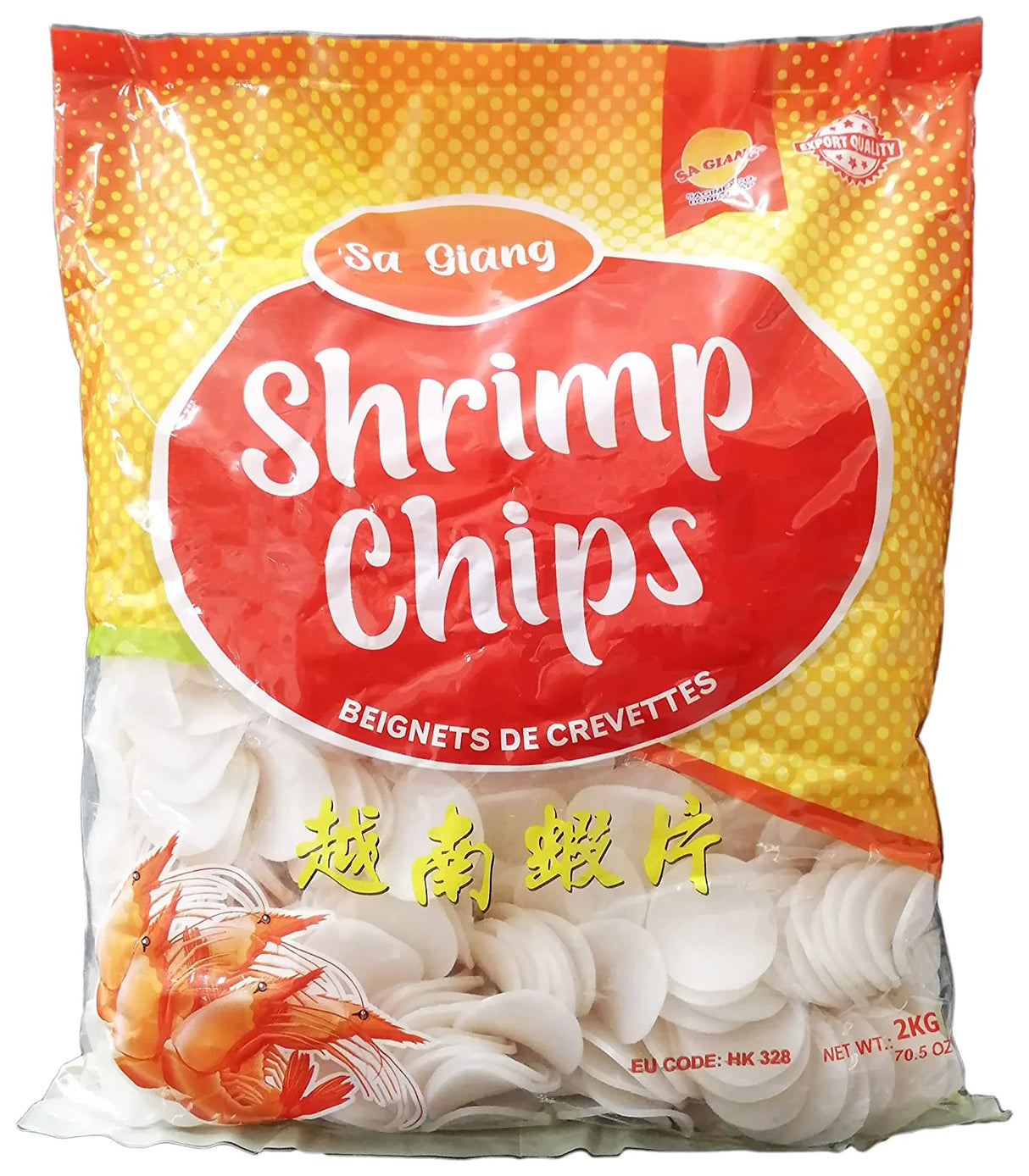 Sa Giang Shrimp Chips 2KG (Case of 6)