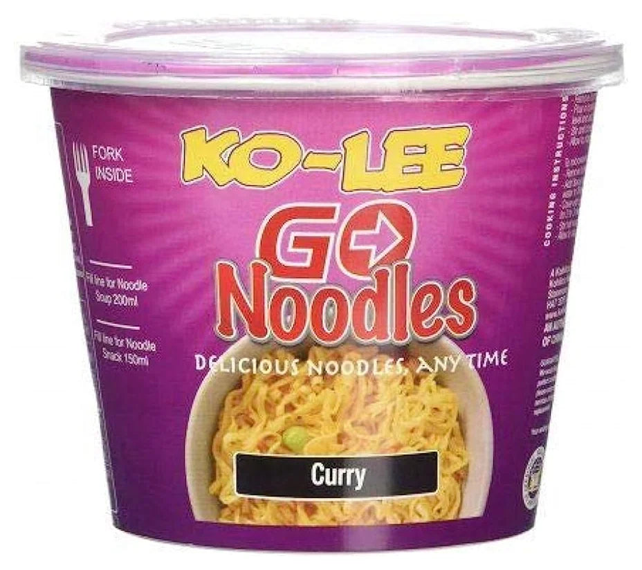 Ko-Lee Curry Go Cup Noodles 65G (Case of 6)