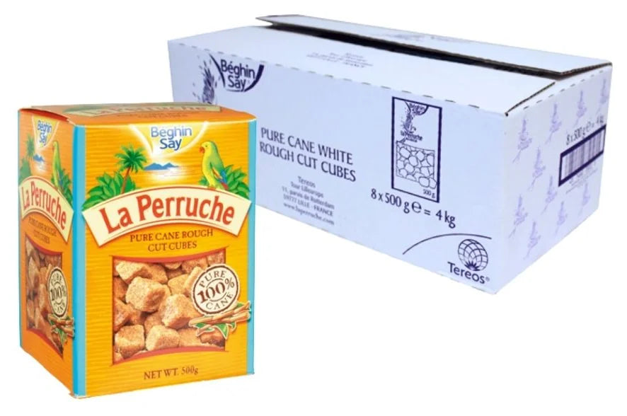 La Perruche Brown Rough Sugar Pieces 500G (Case Of 8)